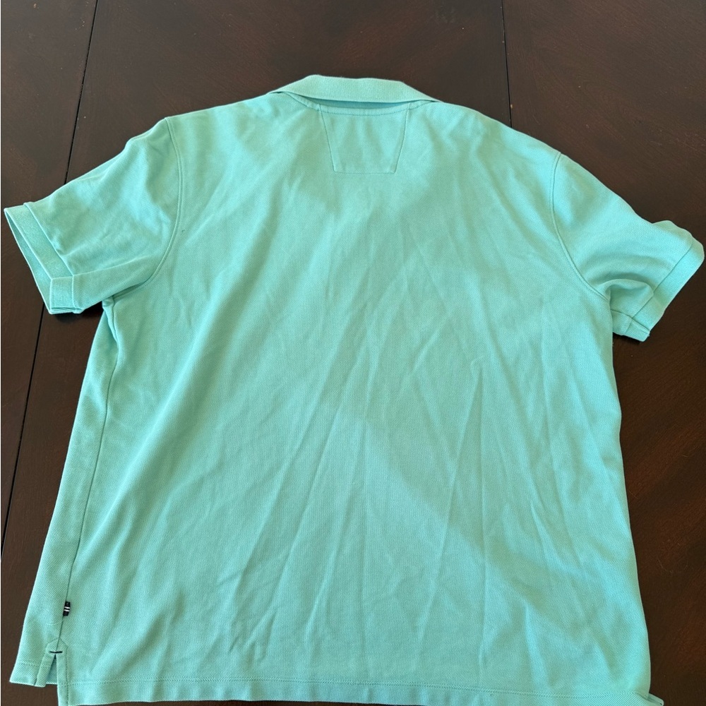 Nautica Teal polo shirt size XL - Picture 3 of 3